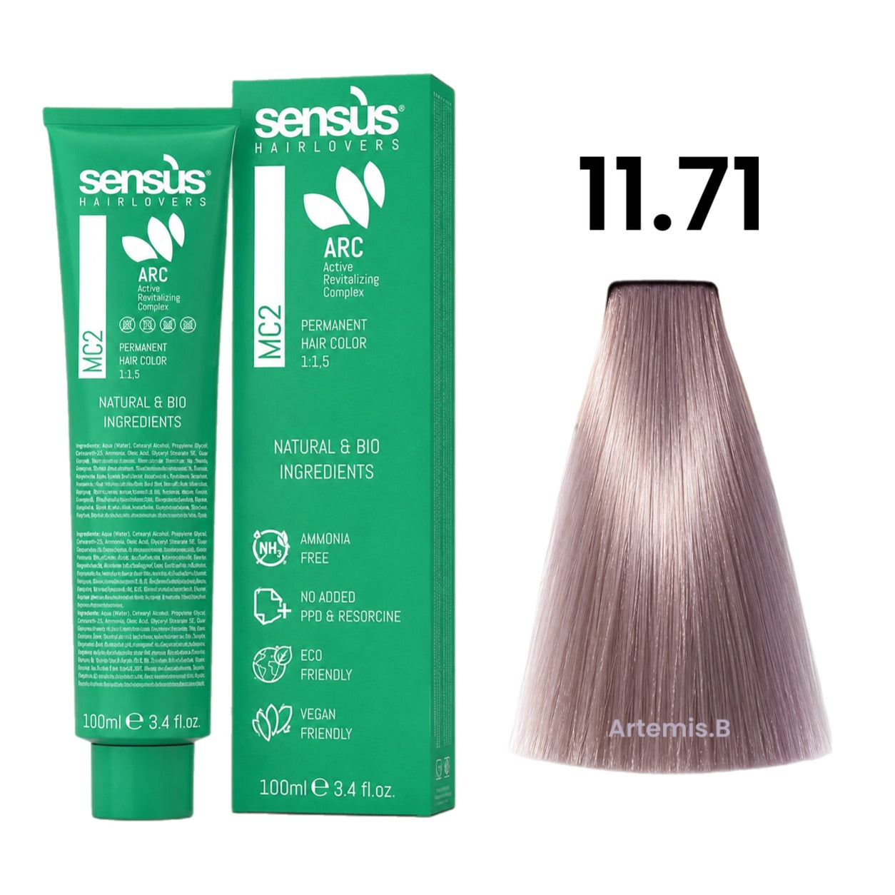 SENS.ÙS MC2 Ammonia Free Color 11.71 Ultra Violet Platinum