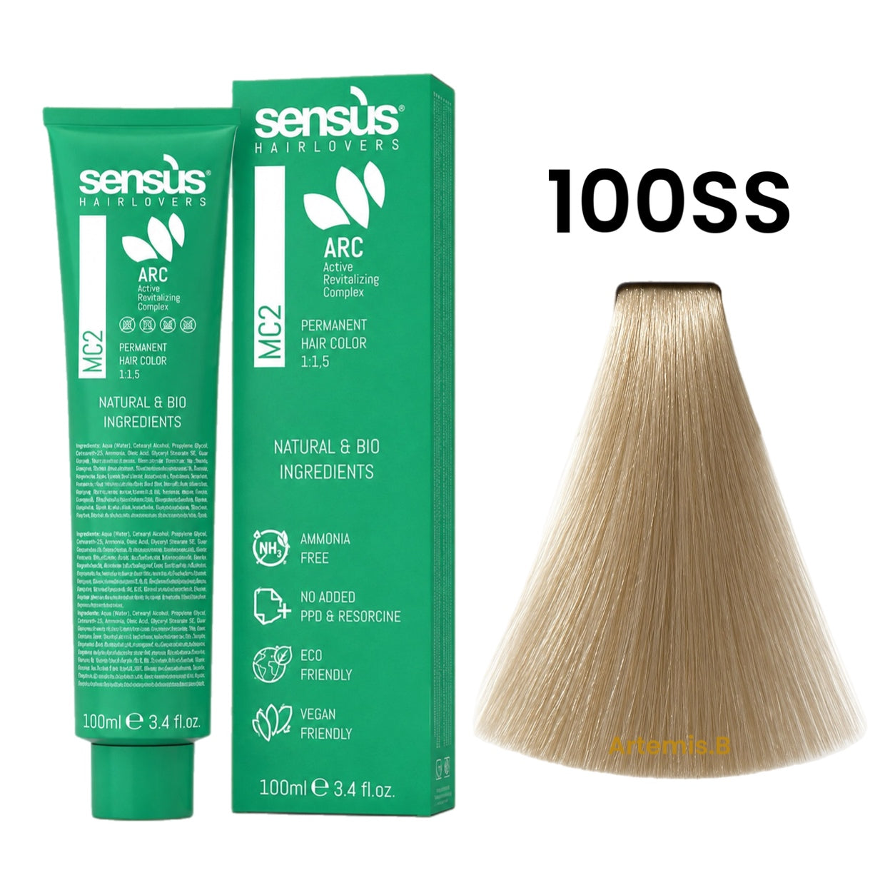 SENS.ÙS MC2 Ammonia Free Color Super High Lift 100SS Natural