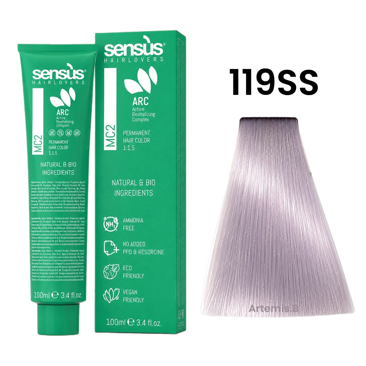 SENS.ÙS MC2 Ammonia Free Color Super High Lift 119SS Pearl