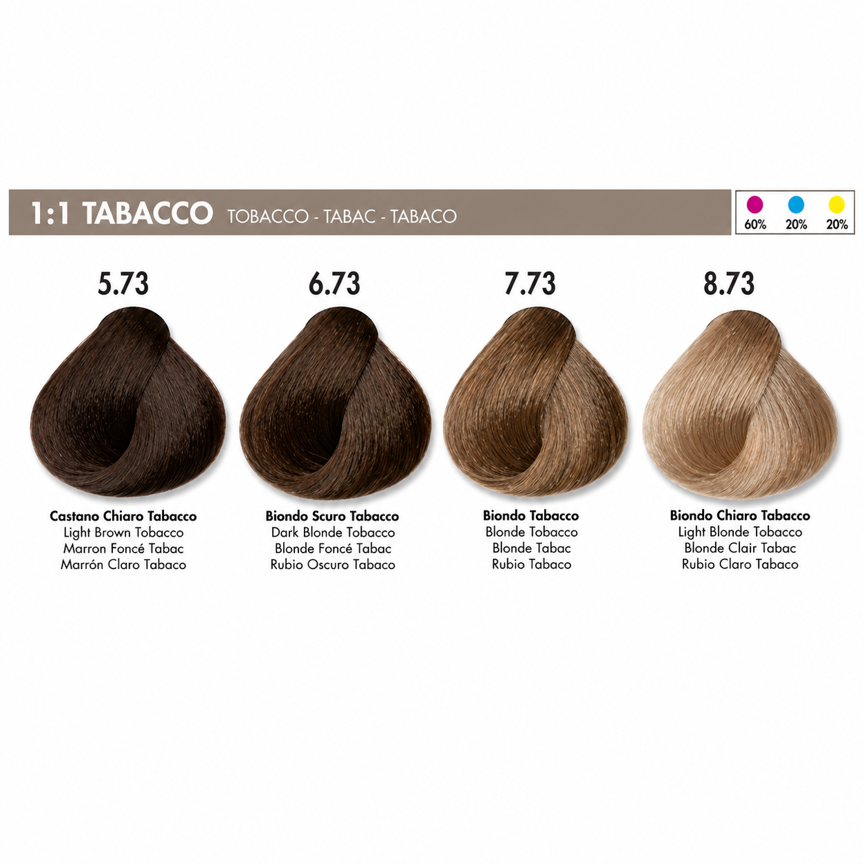 DIKSON COLOR Tobacco 6.73 Dark Blonde Tobacco