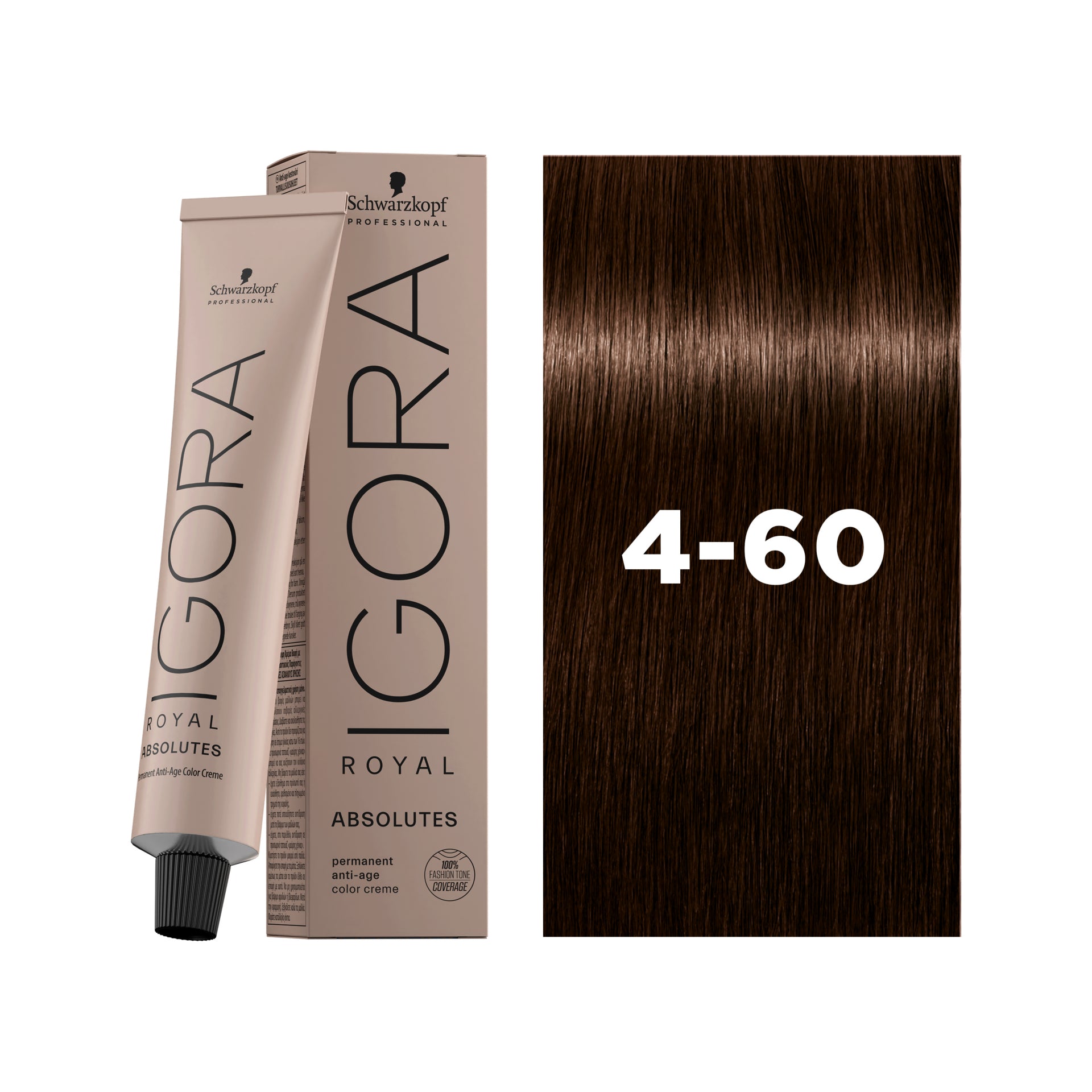 IGORA ROYAL ABSOLUTES Permanent Hair Color 4-60 Medium Brown Chocolate Natural