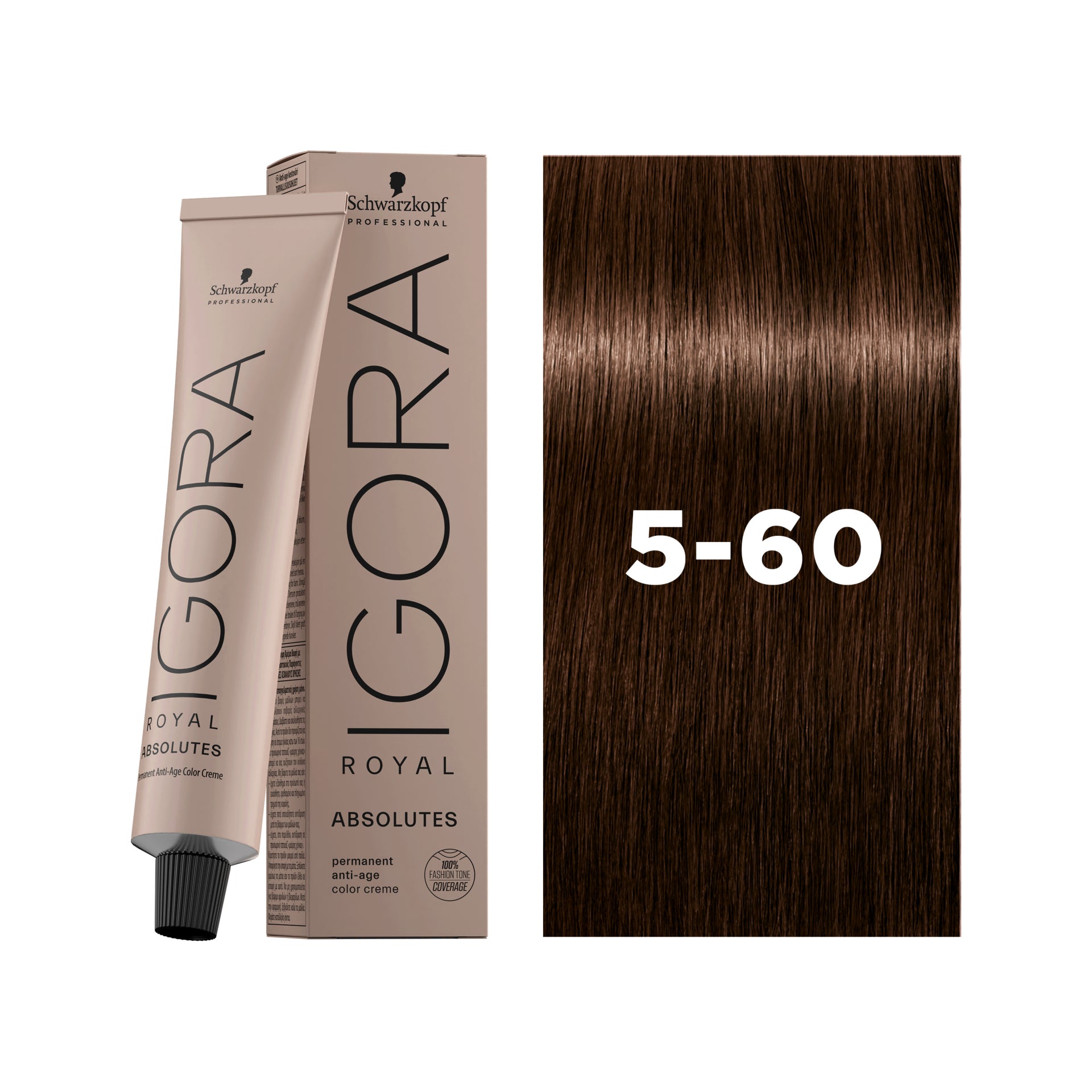 IGORA ROYAL ABSOLUTES Permanent Hair Color 5-60 Light Brown Chocolate Natural