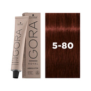 IGORA ROYAL ABSOLUTES Permanent Hair Color 5-80 Light Brown Red Natural