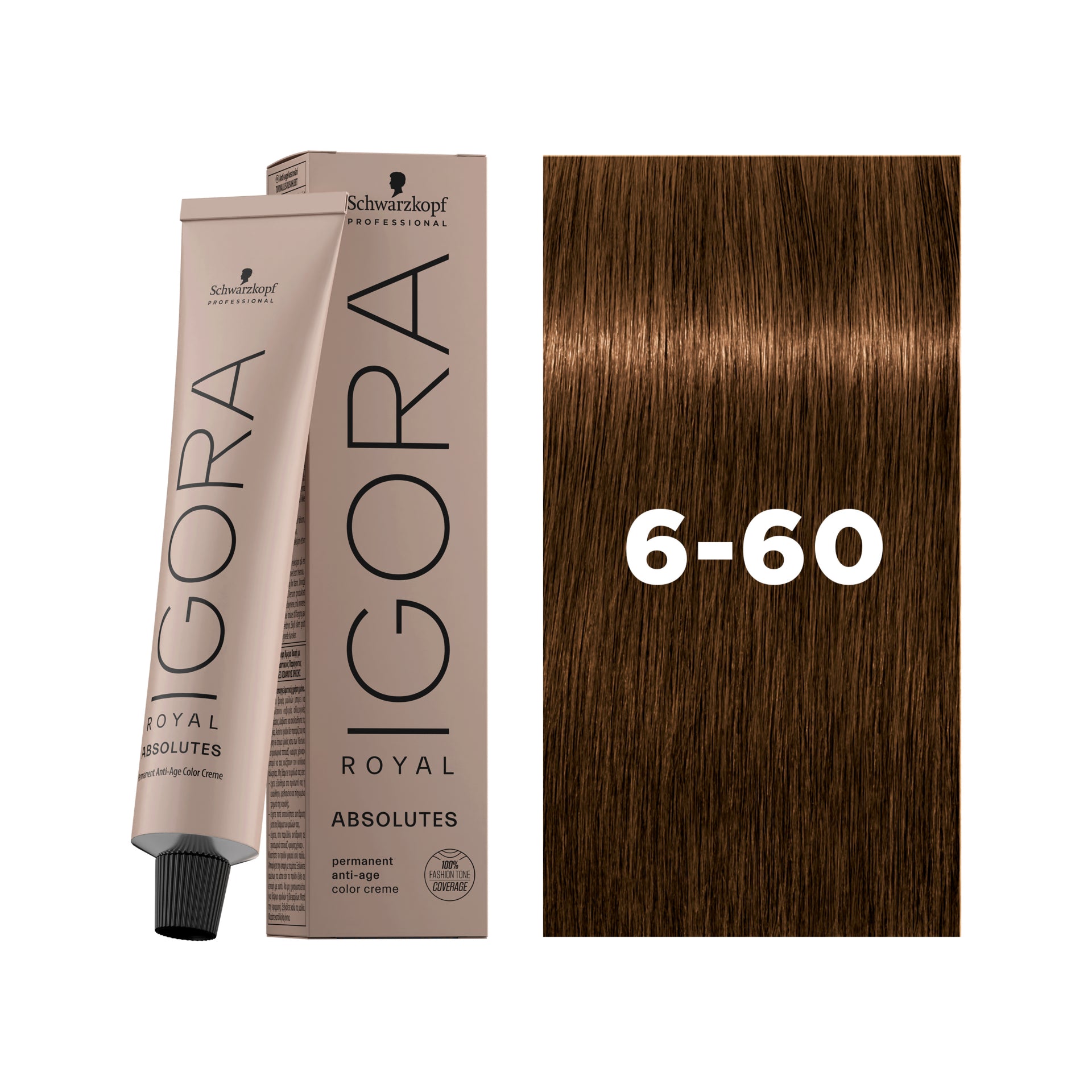 IGORA ROYAL ABSOLUTES Permanent Hair Color 6-60 Dark Blonde Chocolate Natural