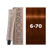 IGORA ROYAL ABSOLUTES Permanent Hair Color 6-70 Dark Blonde Copper Natural