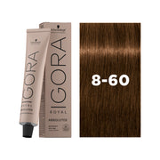 IGORA ROYAL ABSOLUTES Permanent Hair Color 8-60 Light Blonde Chocolate Natural