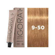 IGORA ROYAL ABSOLUTES Permanent Hair Color 9-50 Extra Light Blonde Gold Natural