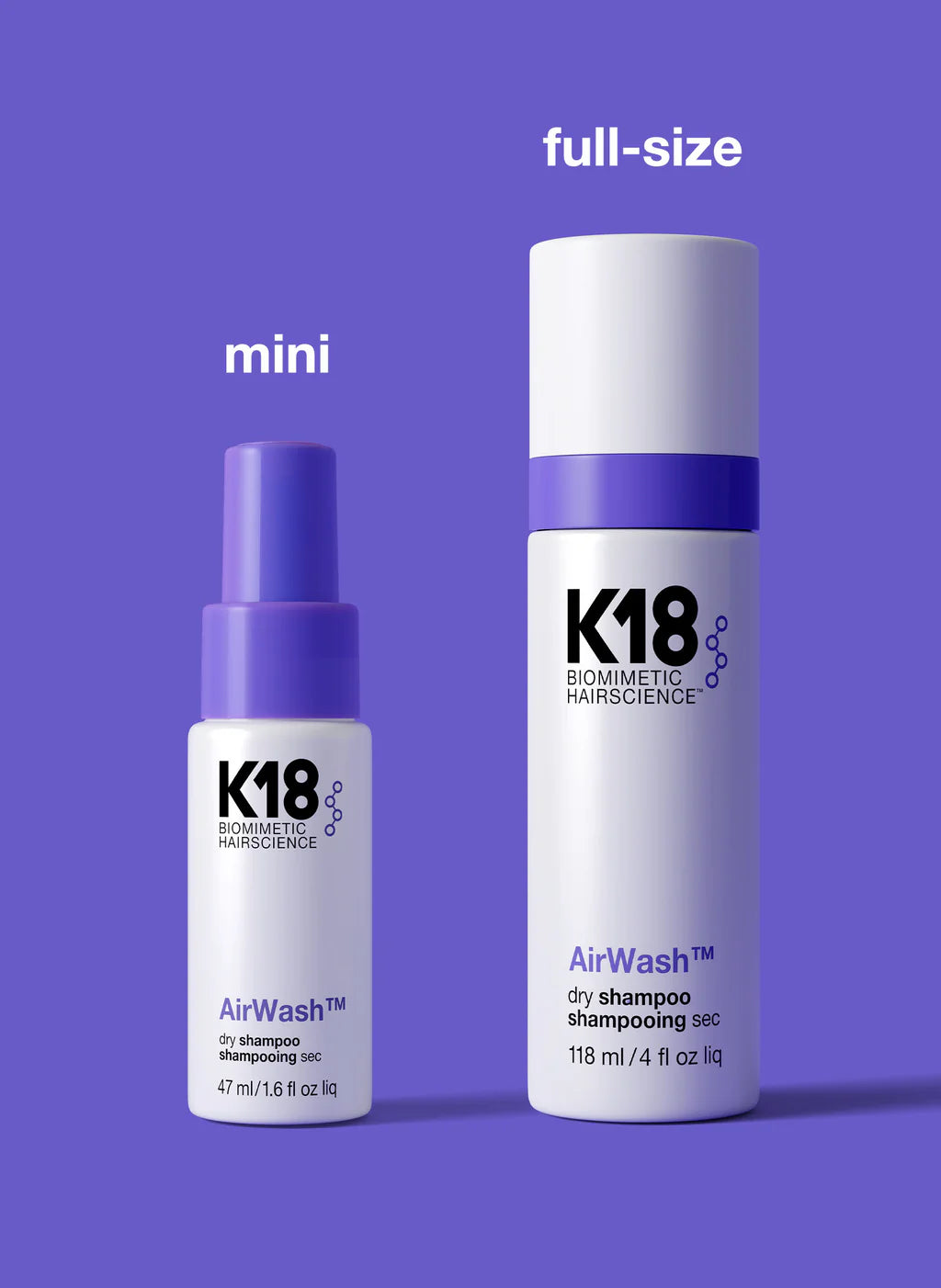 K18 Air Wash Dry Shampoo 47ml