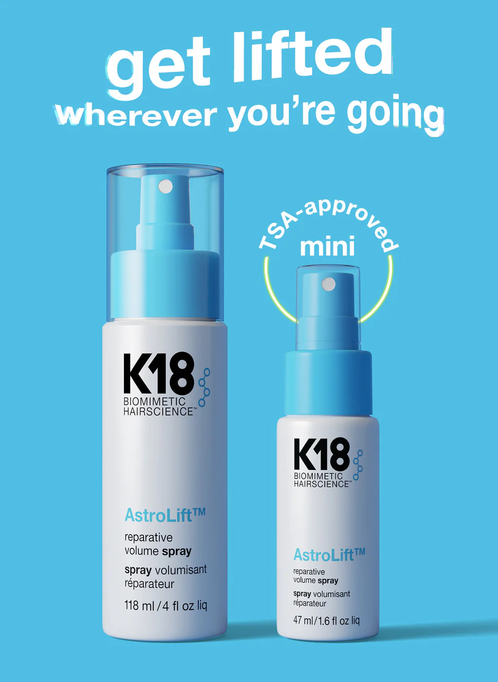 K18 AstroLift Reparative Volume Spray 47ml