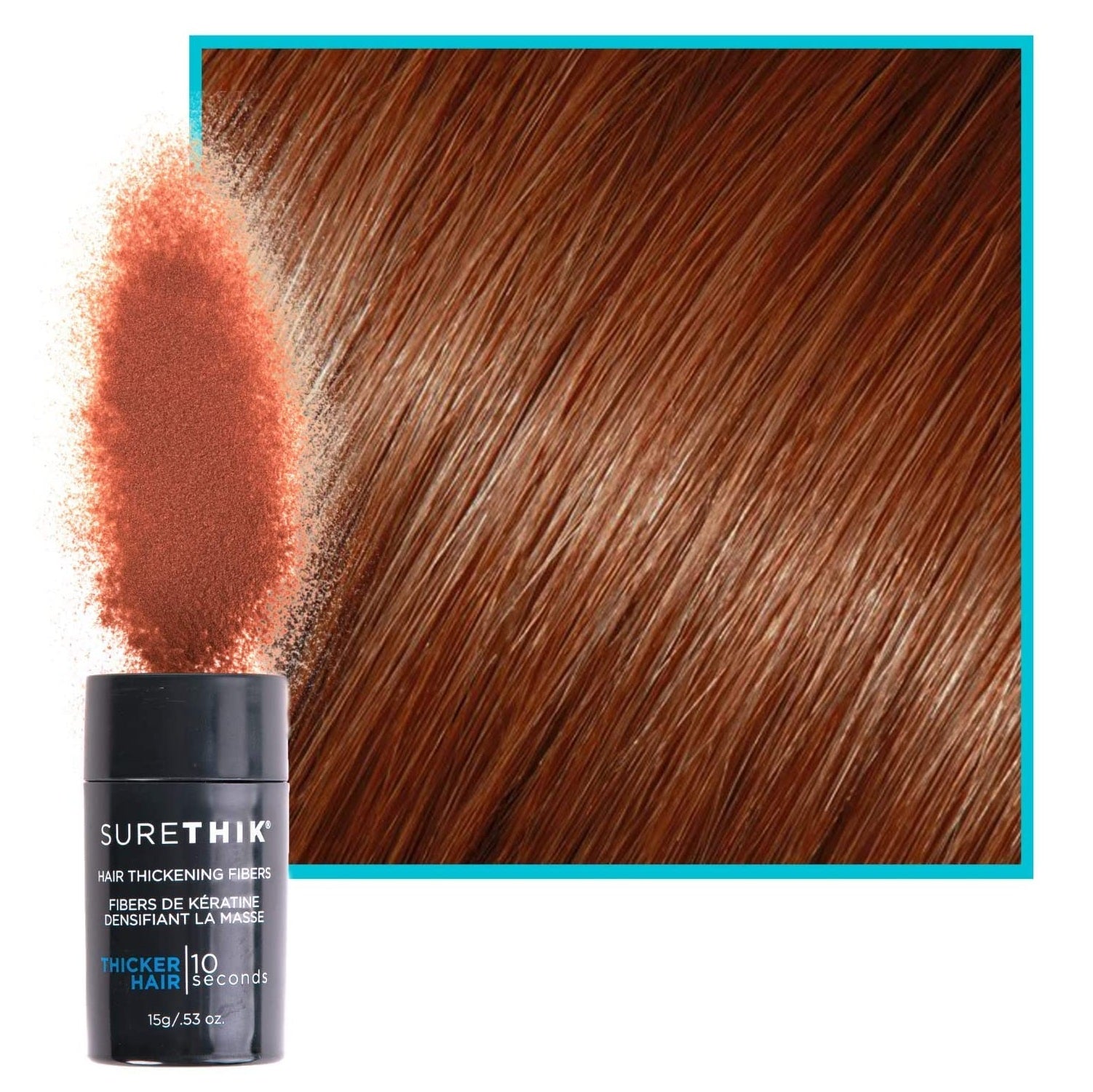 SURETHIK Hair Thickening Fibers Auburn