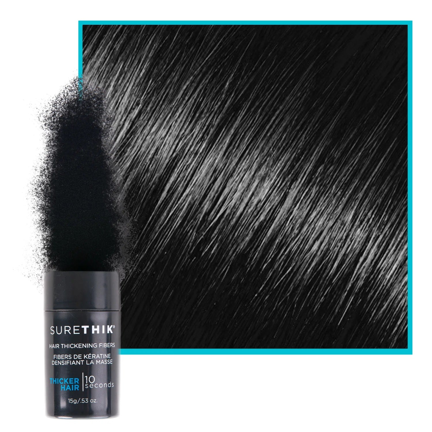 SURETHIK Hair Thickening Fibers Black