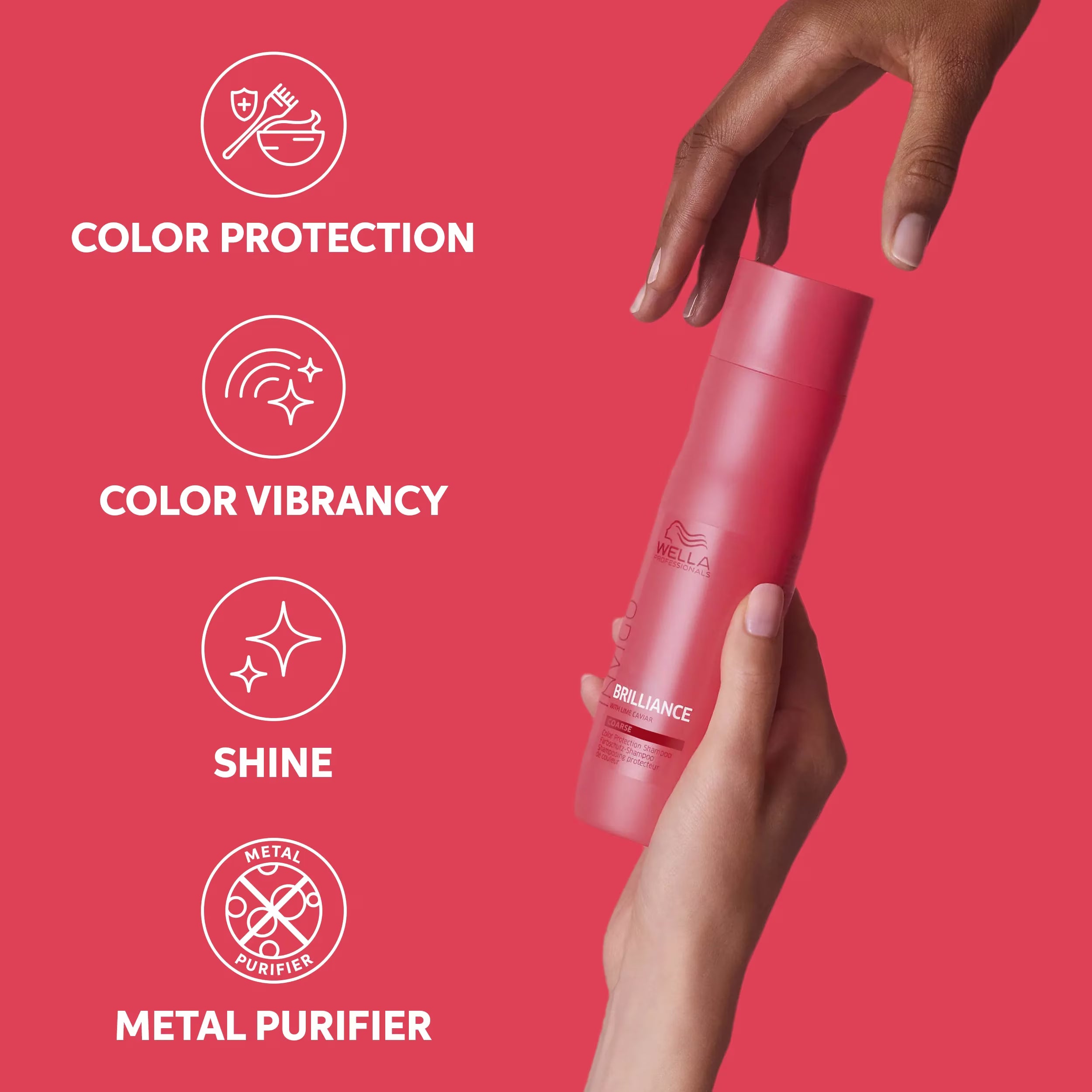 WELLA Invigo Brilliance Color Protection Shampoo Coarse Hair