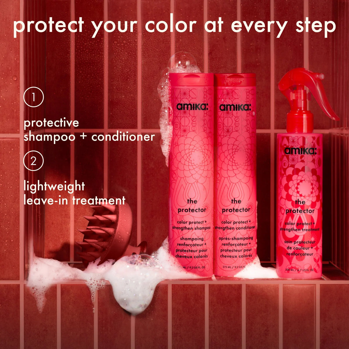 AMIKA The Protector Color Protect + Strengthen Shampoo
