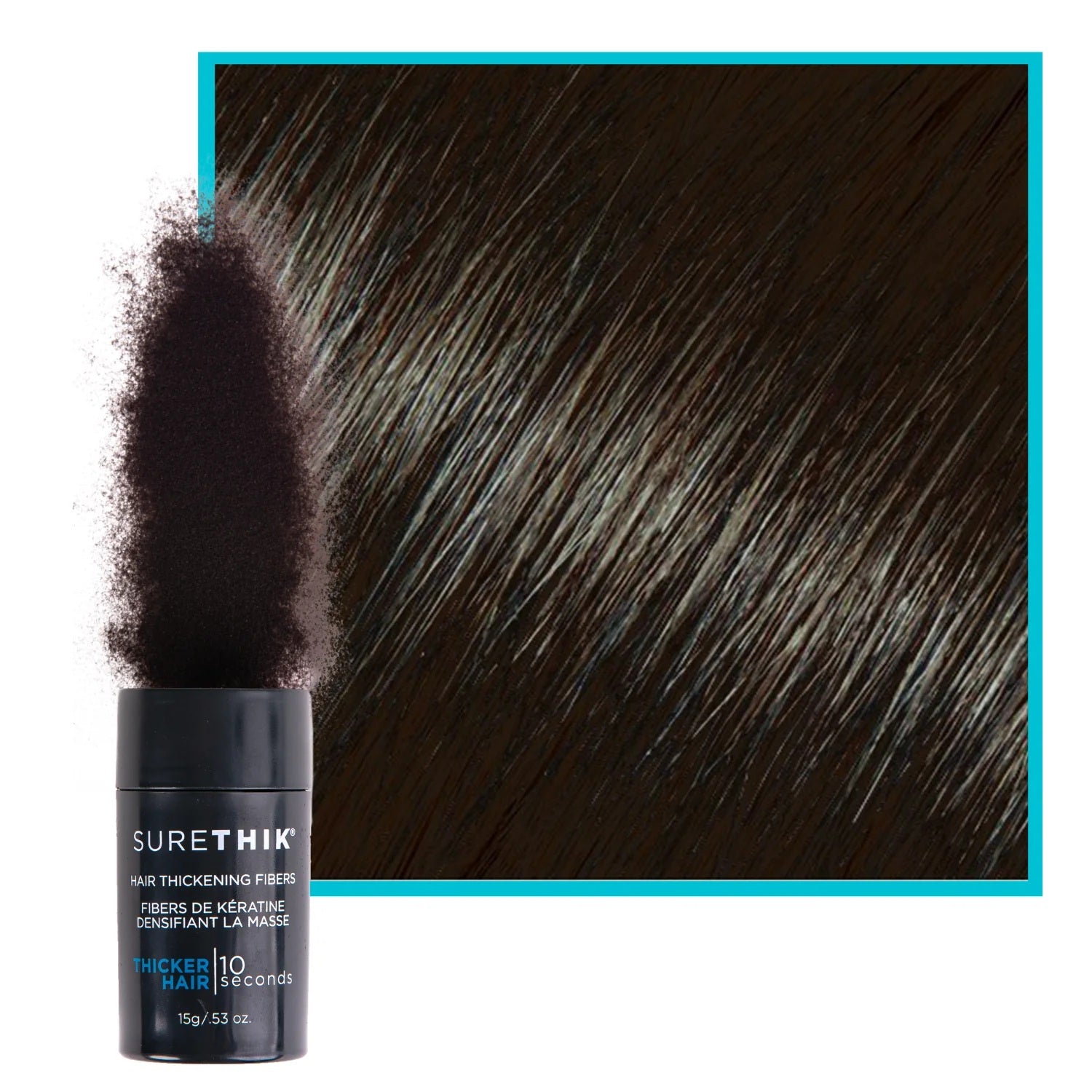 SURETHIK Hair Thickening Fibers Dark Brown