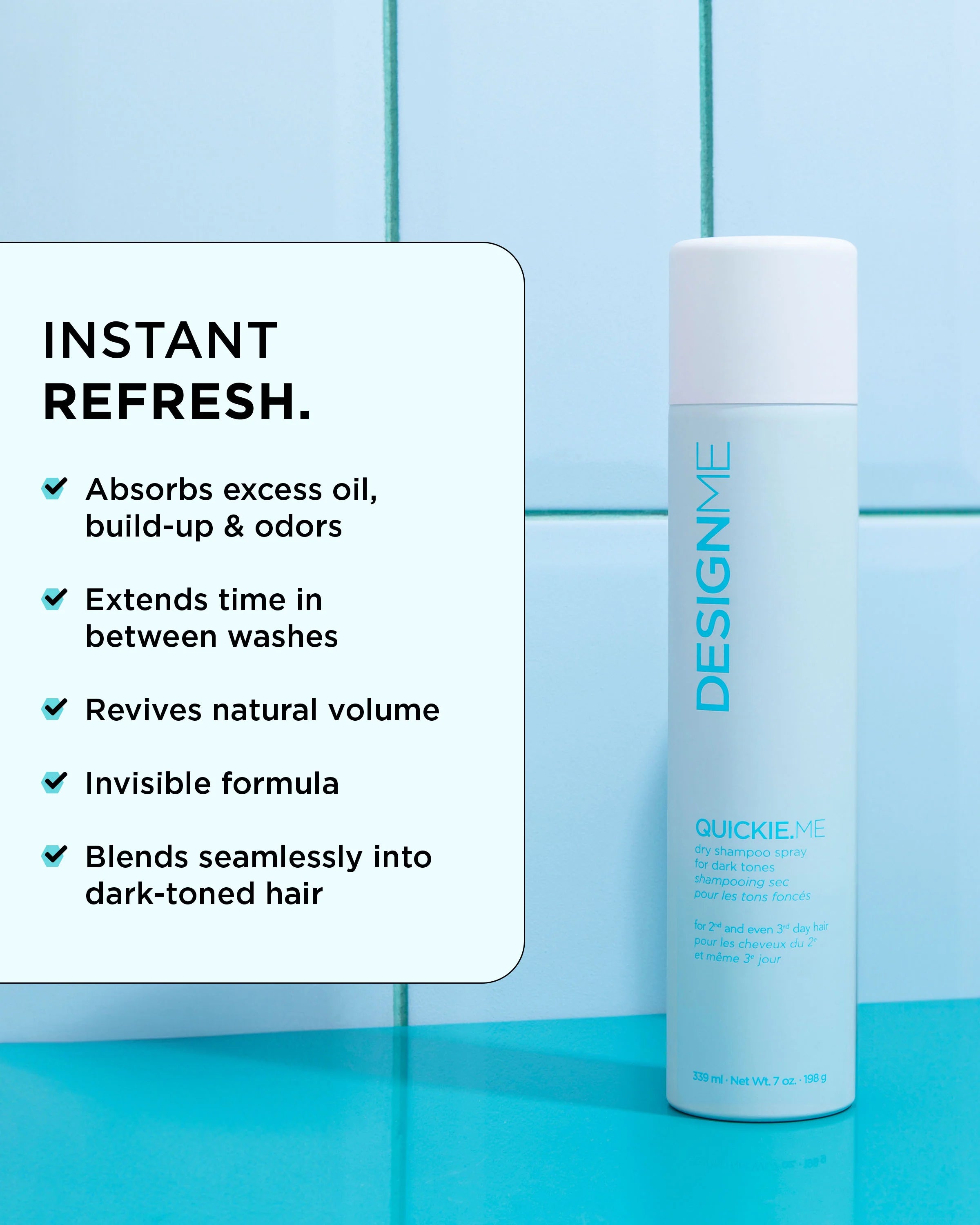 DESIGN.ME Quickie.me Dry Shampoo Dark Tones