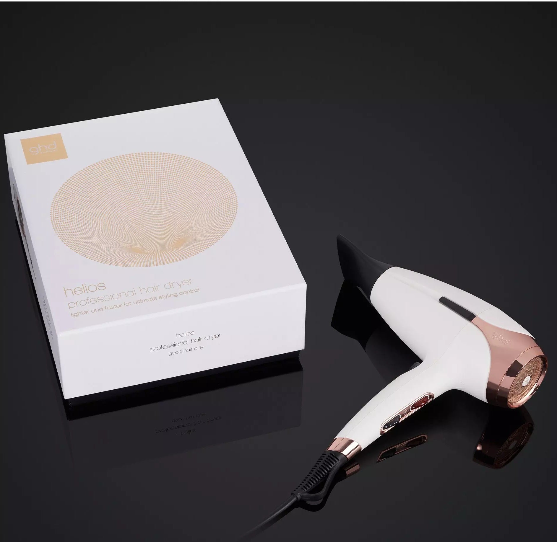 GHD Helios Professional Hair Dryer White