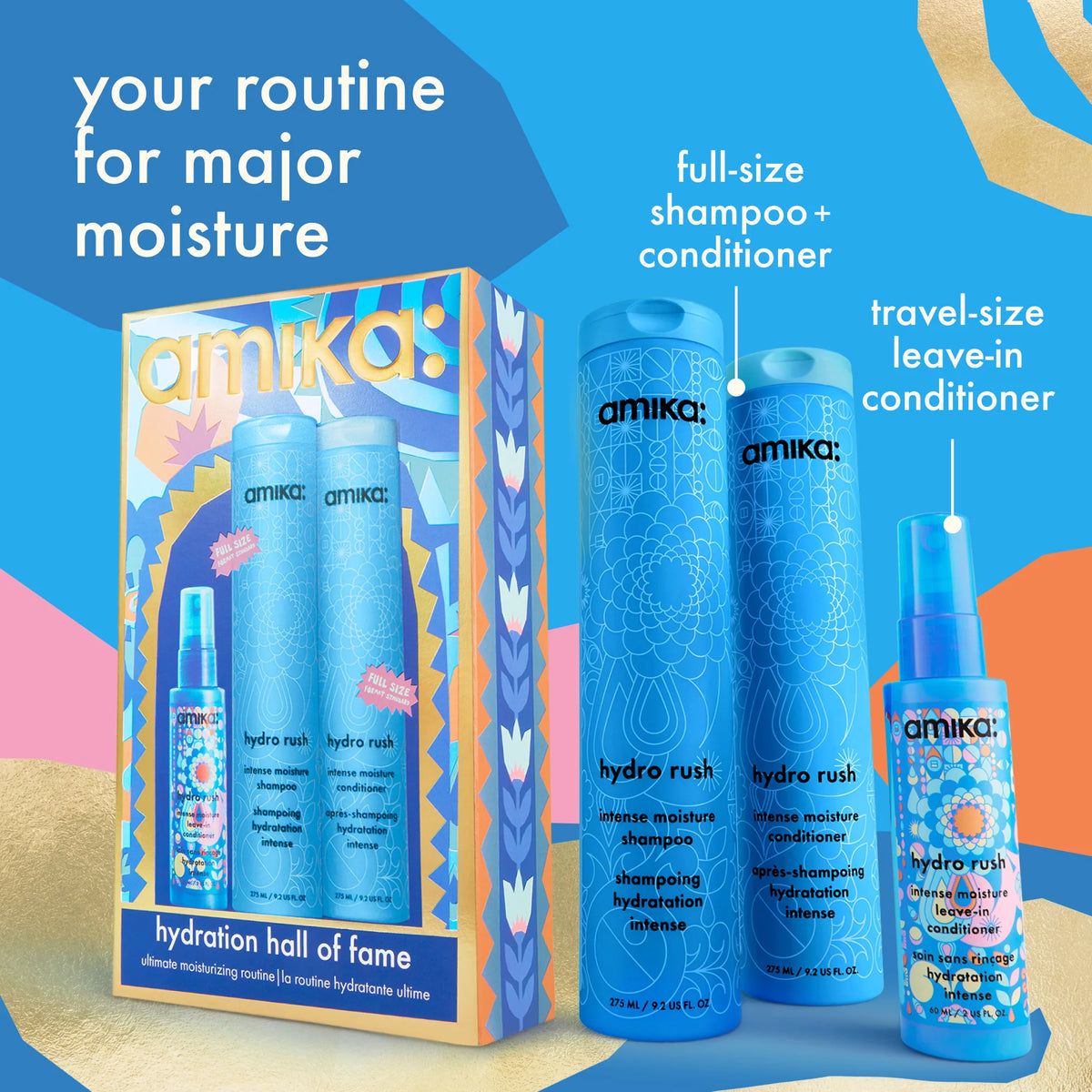AMIKA Hydrating Hall Of Fame Ultimate Moisturizing Routine Set