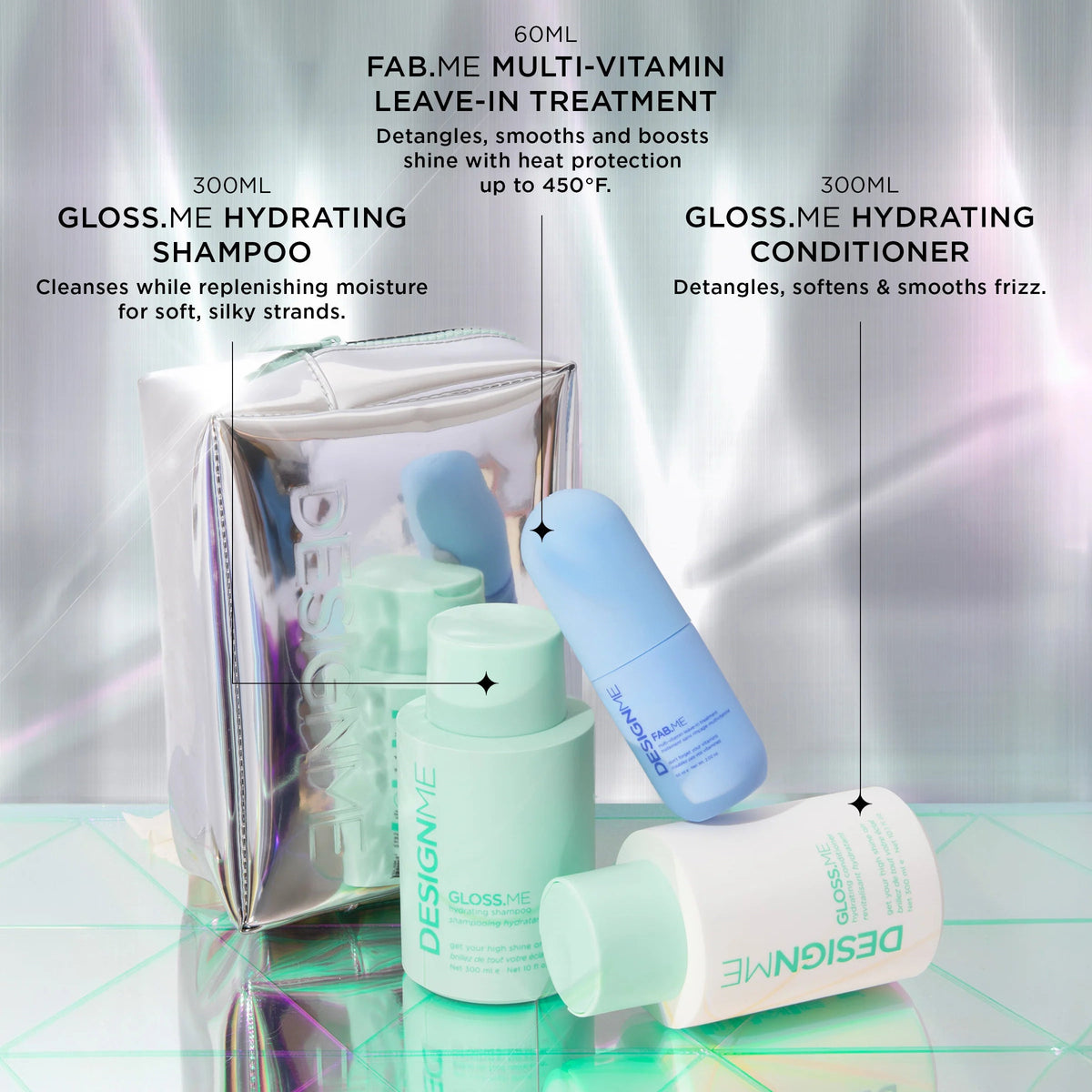 DESIGNME Gloss.Me Shine Dimension Hydration Kit