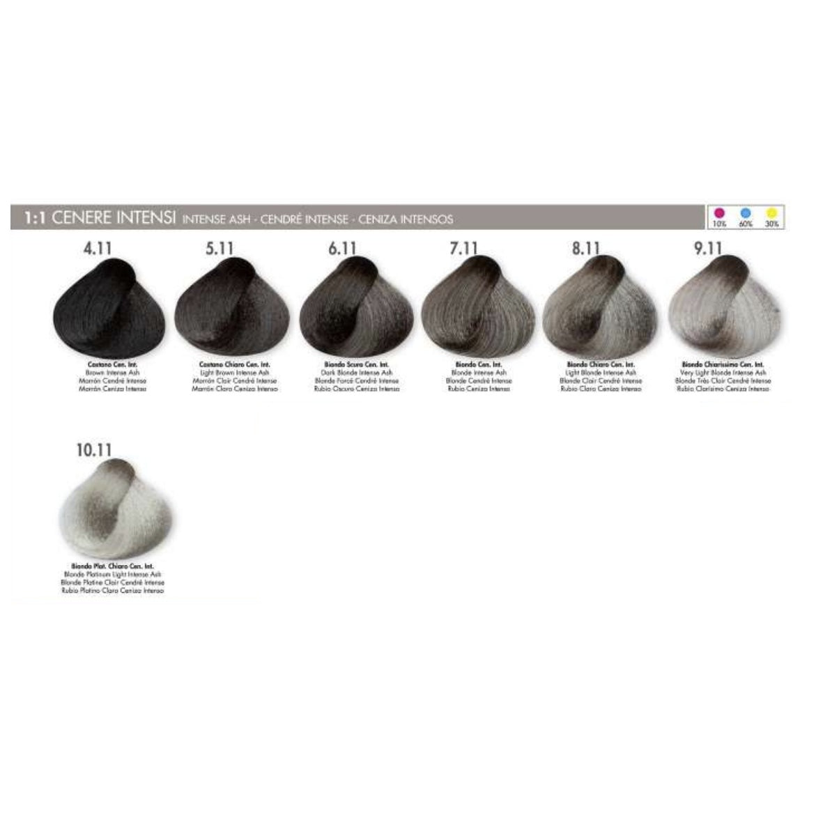 DIKSON COLOR Ash 5.11 Light Brown Intesne Ash