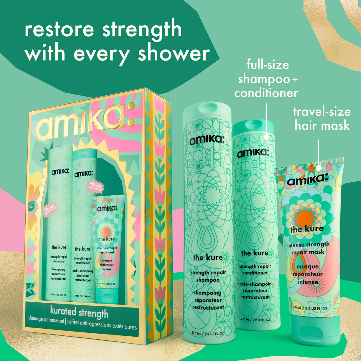 AMIKA Kurated Strength Damage Defense Set