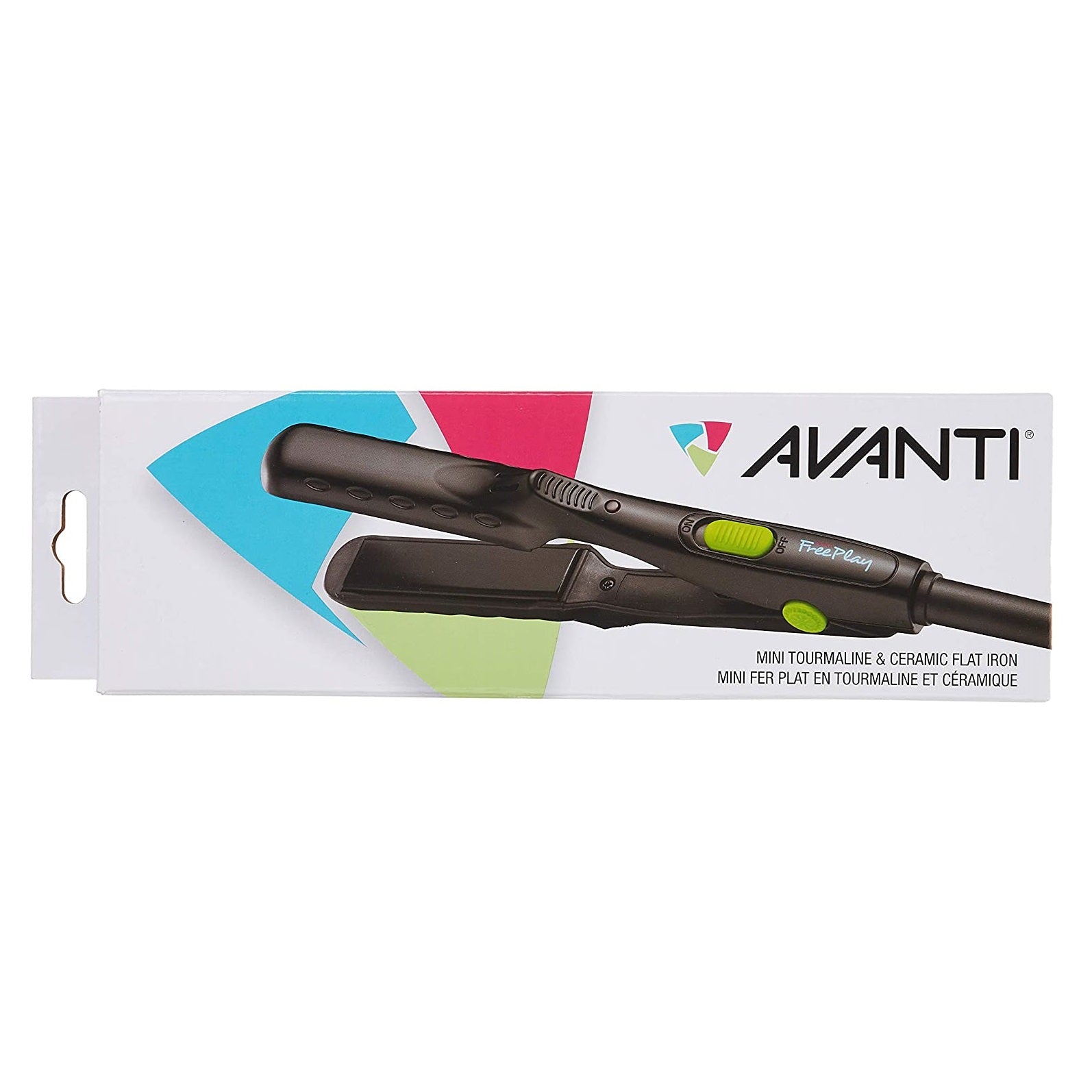 AVANTI Mini Tourmaline & Ceramic Flat Iron 5/8"