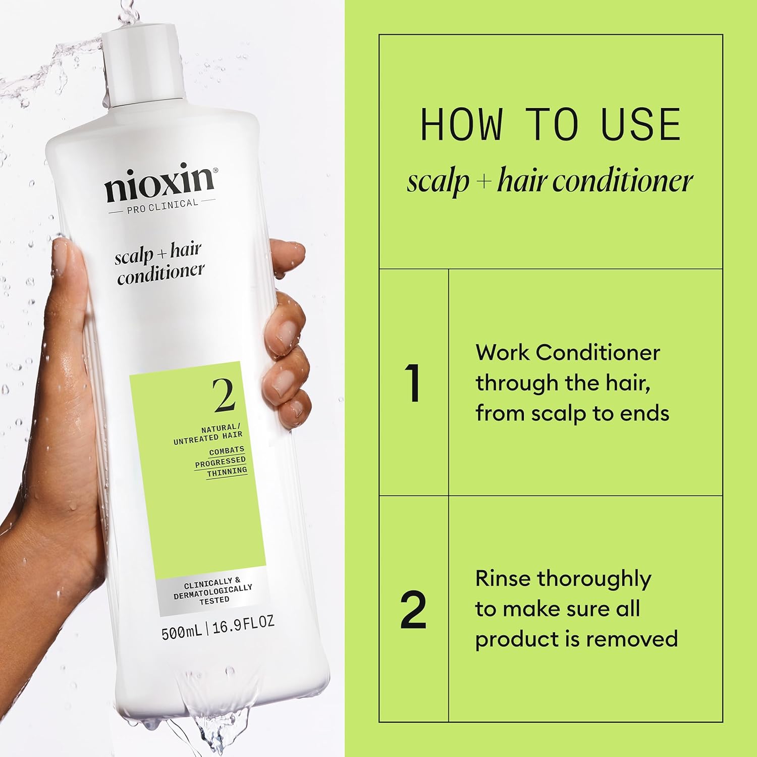NIOXIN Scalp + Hair Conditioner Natural Untreated Hair 2