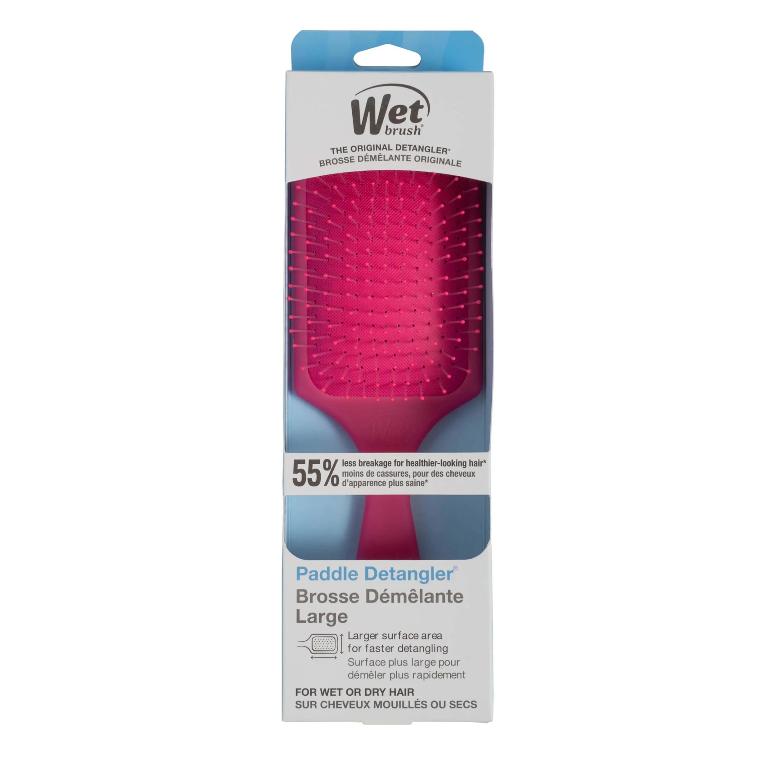 WET BRUSH PRO Paddle Detangler Brush Frost Pink