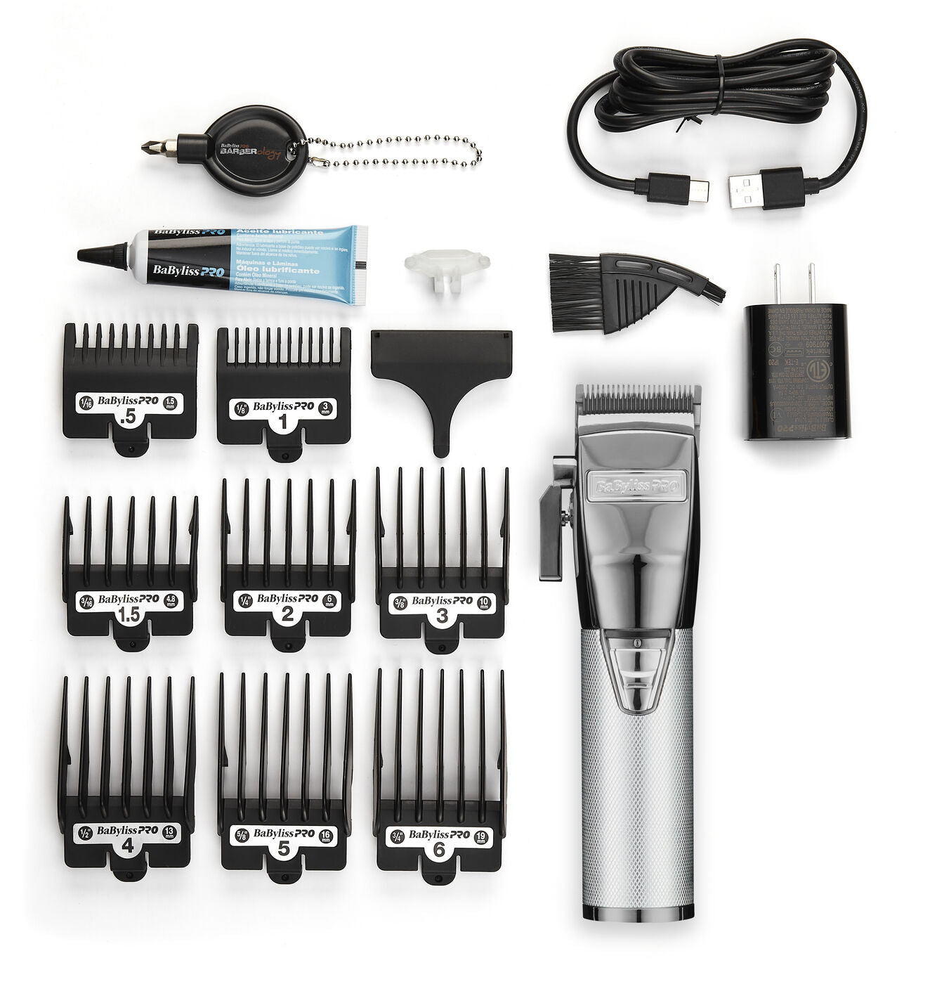 BaBylissPRO SilverFX+ All-Metal Lithium Clipper