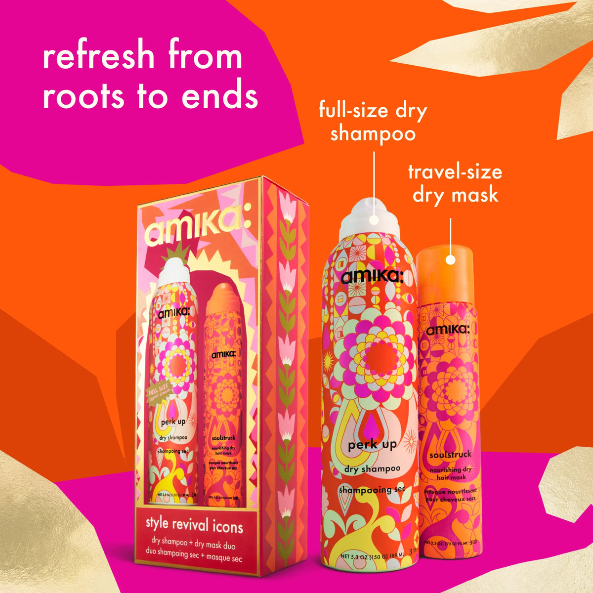 AMIKA Style Revival Icons Dry Shampoo + Dry Mask Duo
