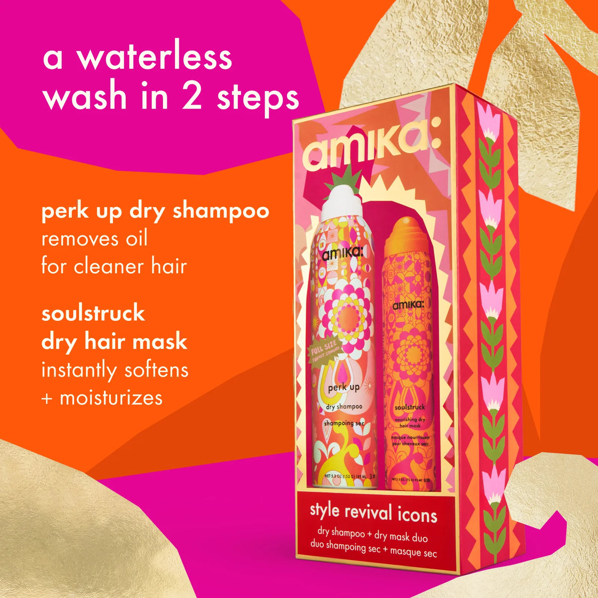 AMIKA Style Revival Icons Dry Shampoo + Dry Mask Duo