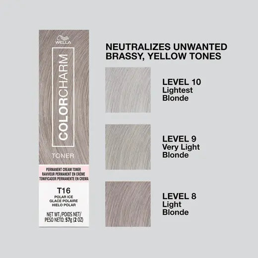 WELLA ColorCharm Permanent Cream Toner T16 Polar Ice