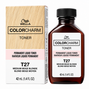 WELLA ColorCharm Permanent Liquid Toner T27 Medium Beige Blonde
