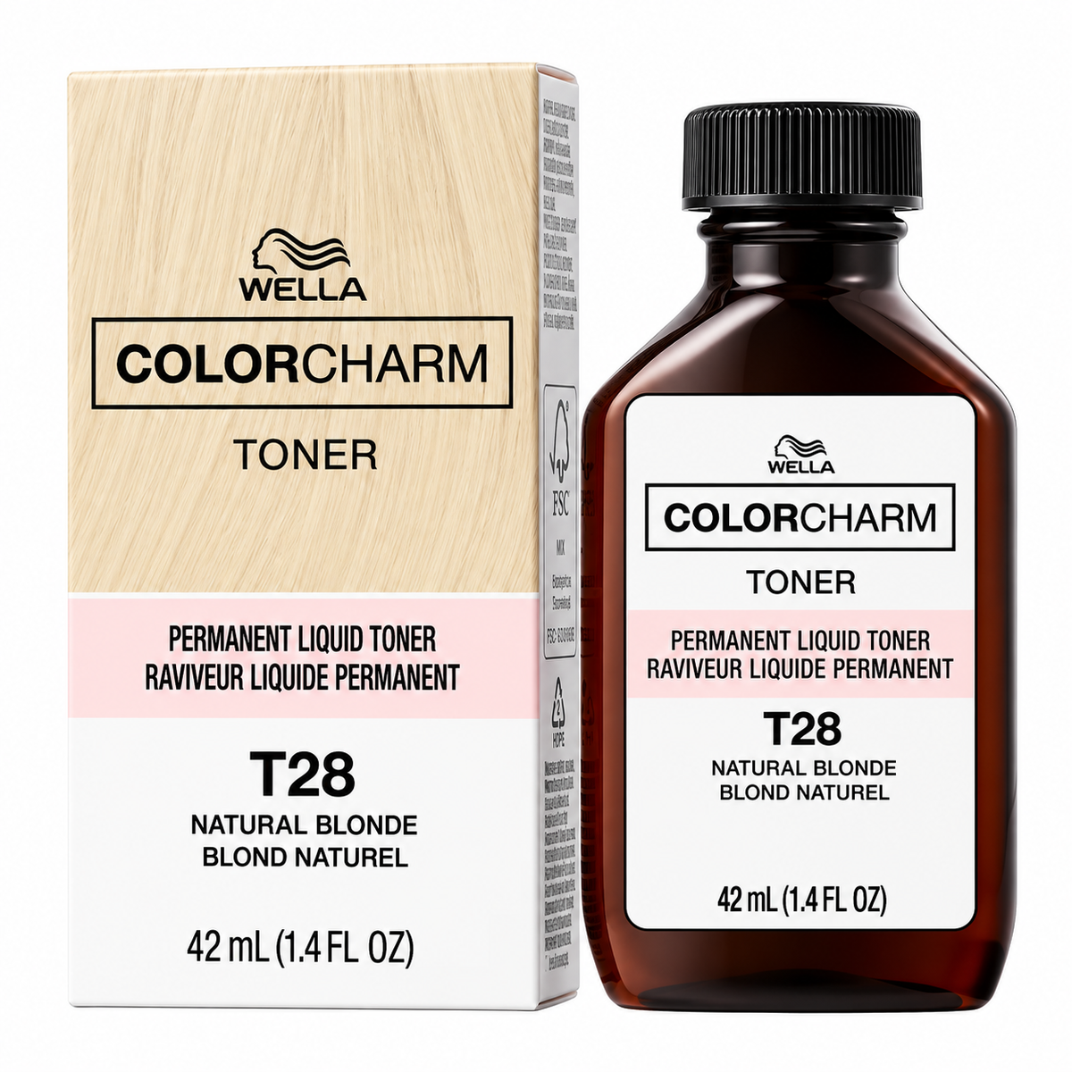 WELLA ColorCharm Permanent Liquid Toner T28 Natural Blonde