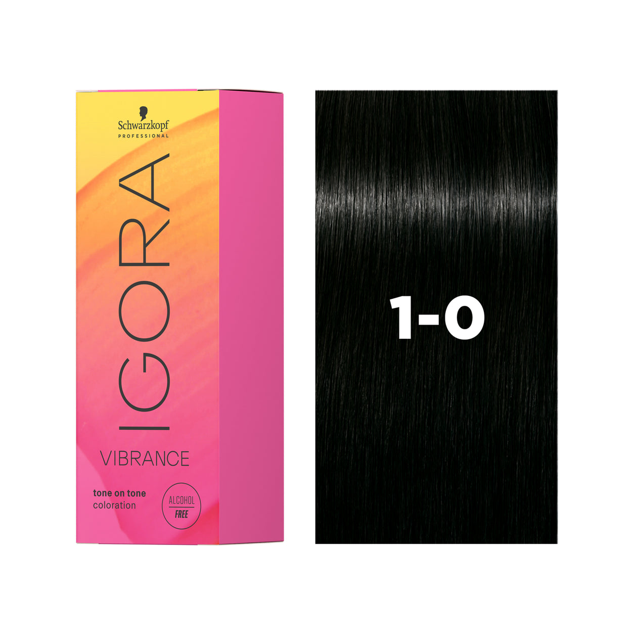IGORA VIBRANCE Demi-Permanent Hair Color 1-0 Black Natural
