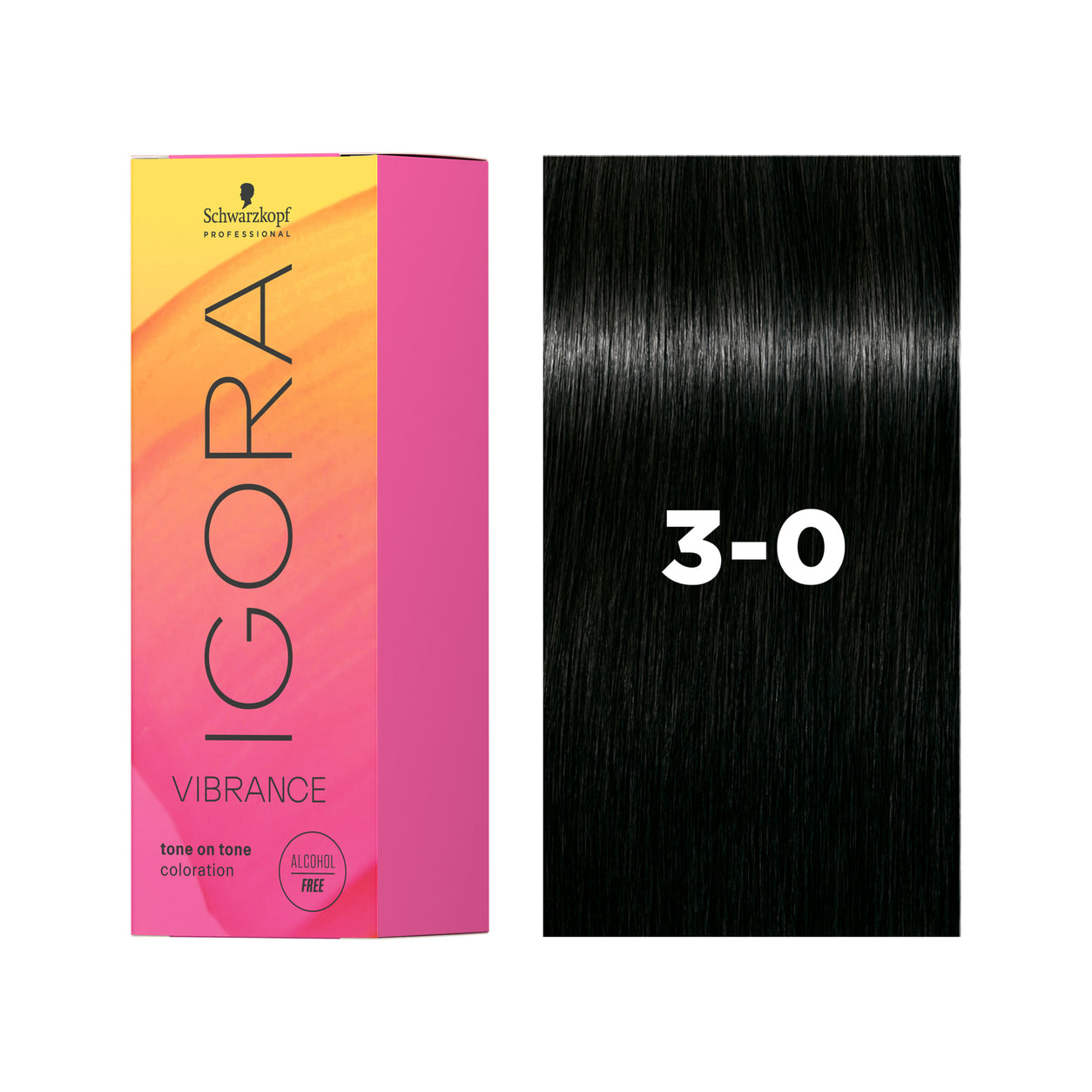 IGORA VIBRANCE Demi-Permanent Hair Color 3-0 Dark Brown Natural
