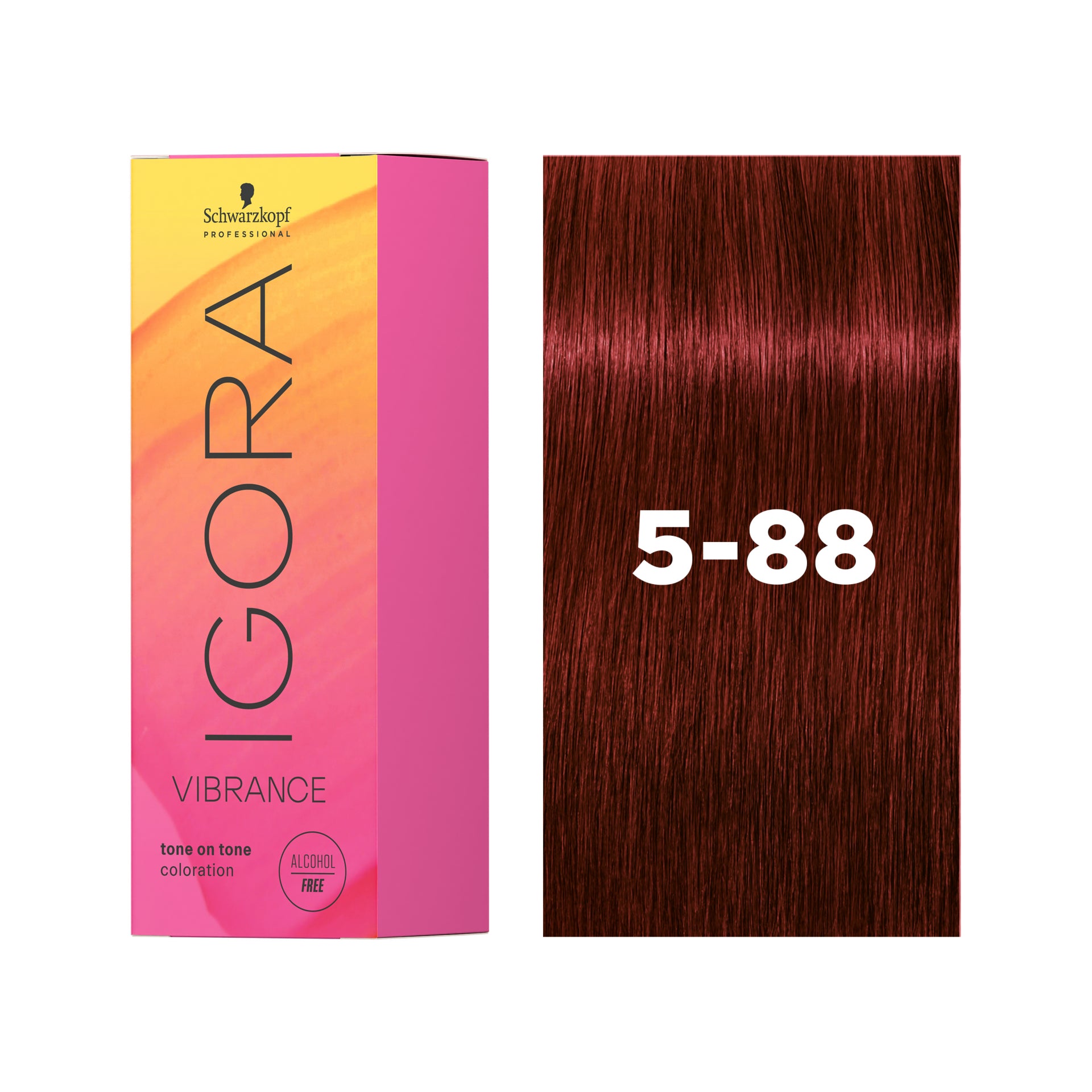 IGORA VIBRANCE Demi-Permanent Hair Color 5-88 Light Brown Red Extra