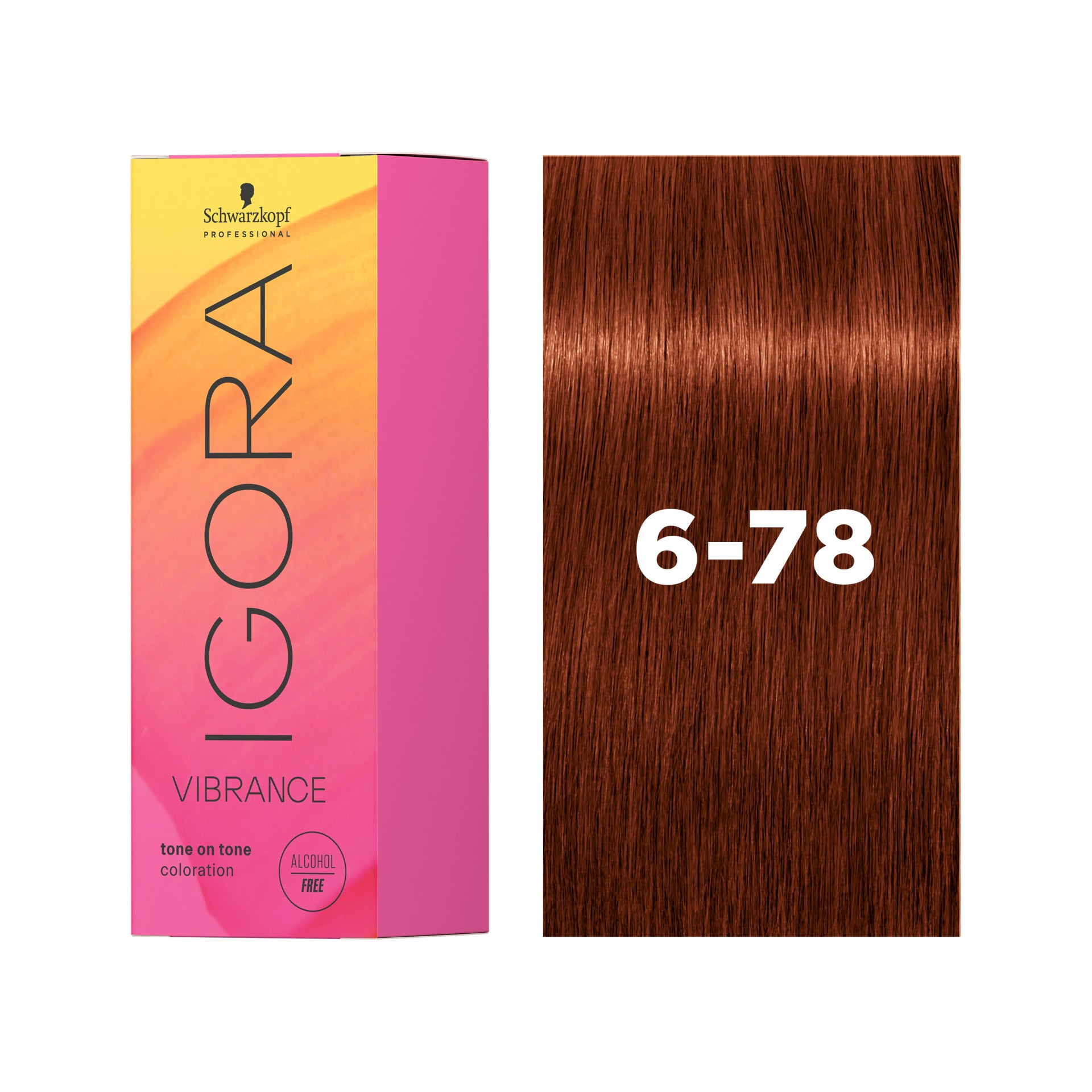 IGORA VIBRANCE Demi-Permanent Hair Color 6-78 Dark Blonde Copper Red