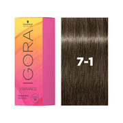 IGORA VIBRANCE Demi-Permanent Hair Color 7-1 Medium Blonde Cendré
