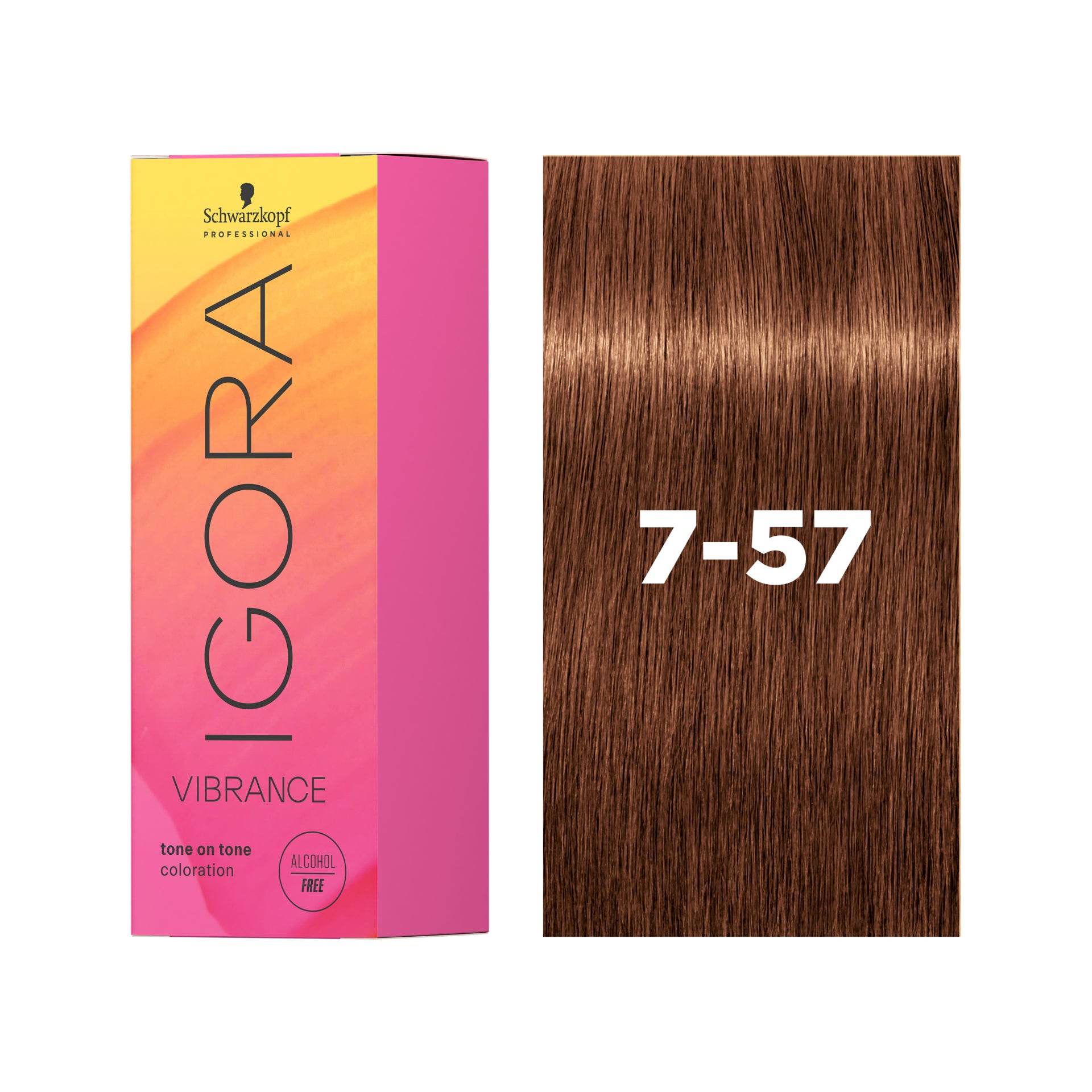 IGORA VIBRANCE Demi-Permanent Hair Color 7-57 Medium Blonde Gold Copper