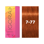 IGORA VIBRANCE Demi-Permanent Hair Color 7-77 Medium Blonde Copper Extra