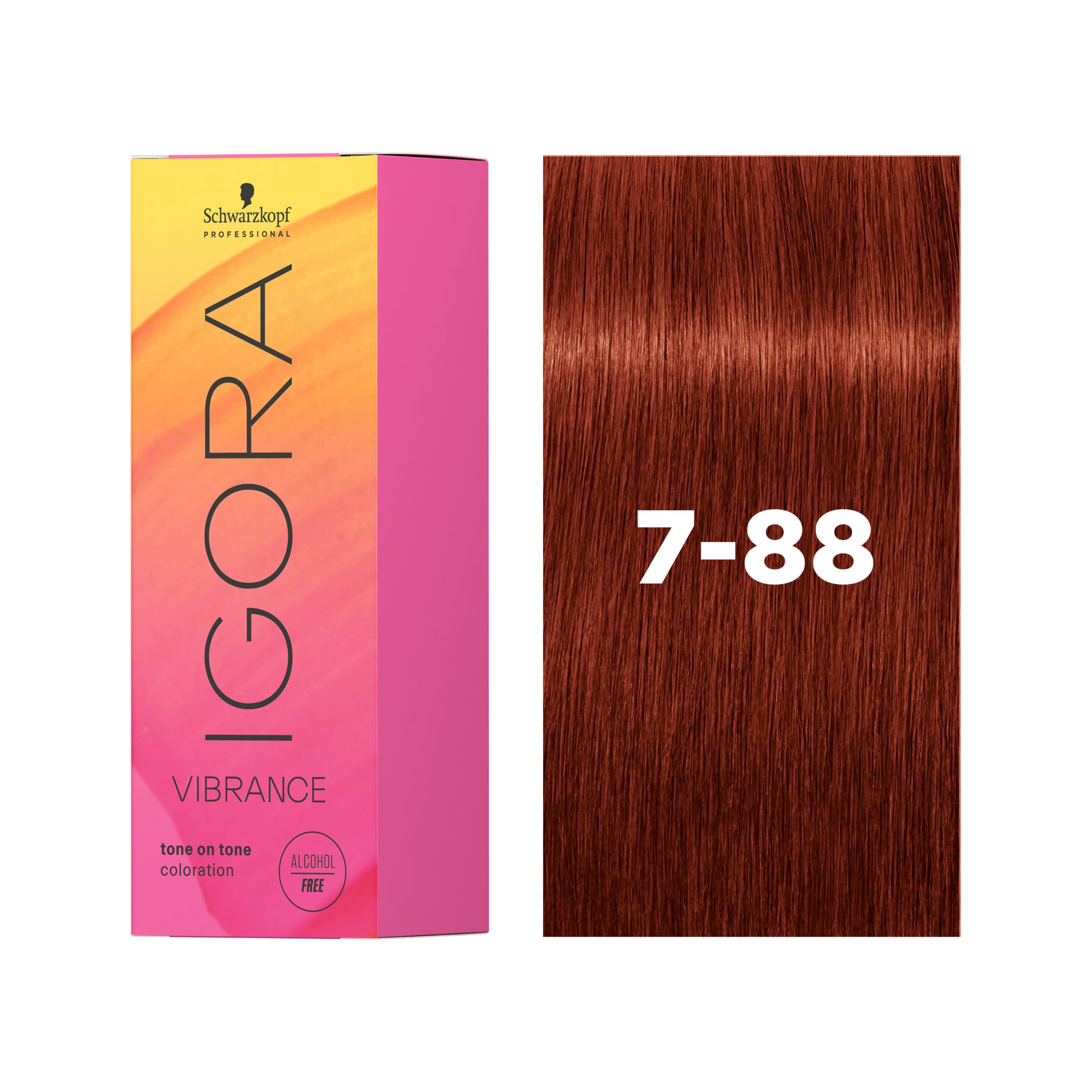 IGORA VIBRANCE Demi-Permanent Hair Color 7-88 Medium Blonde Red Extra