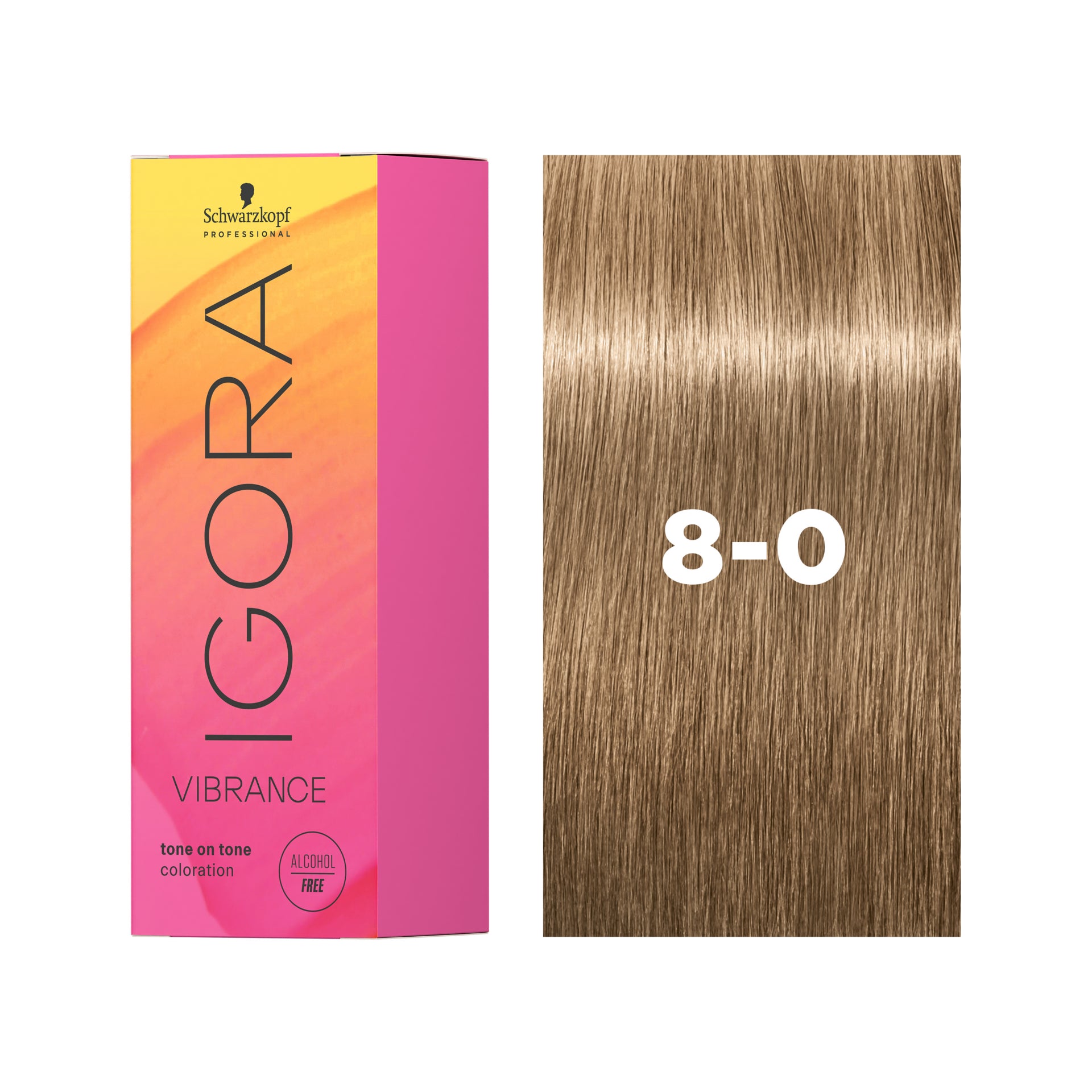 IGORA VIBRANCE Demi-Permanent Hair Color 8-0 Light Blonde Natural