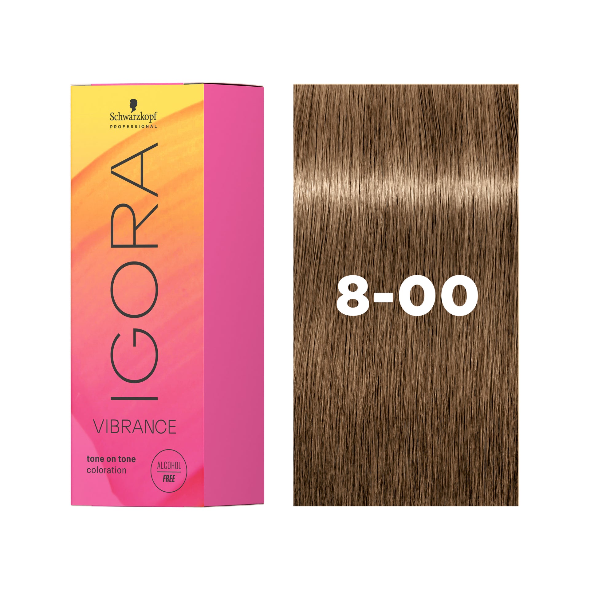 IGORA VIBRANCE Demi-Permanent Hair Color 8-00 Light Blonde Natural Extra