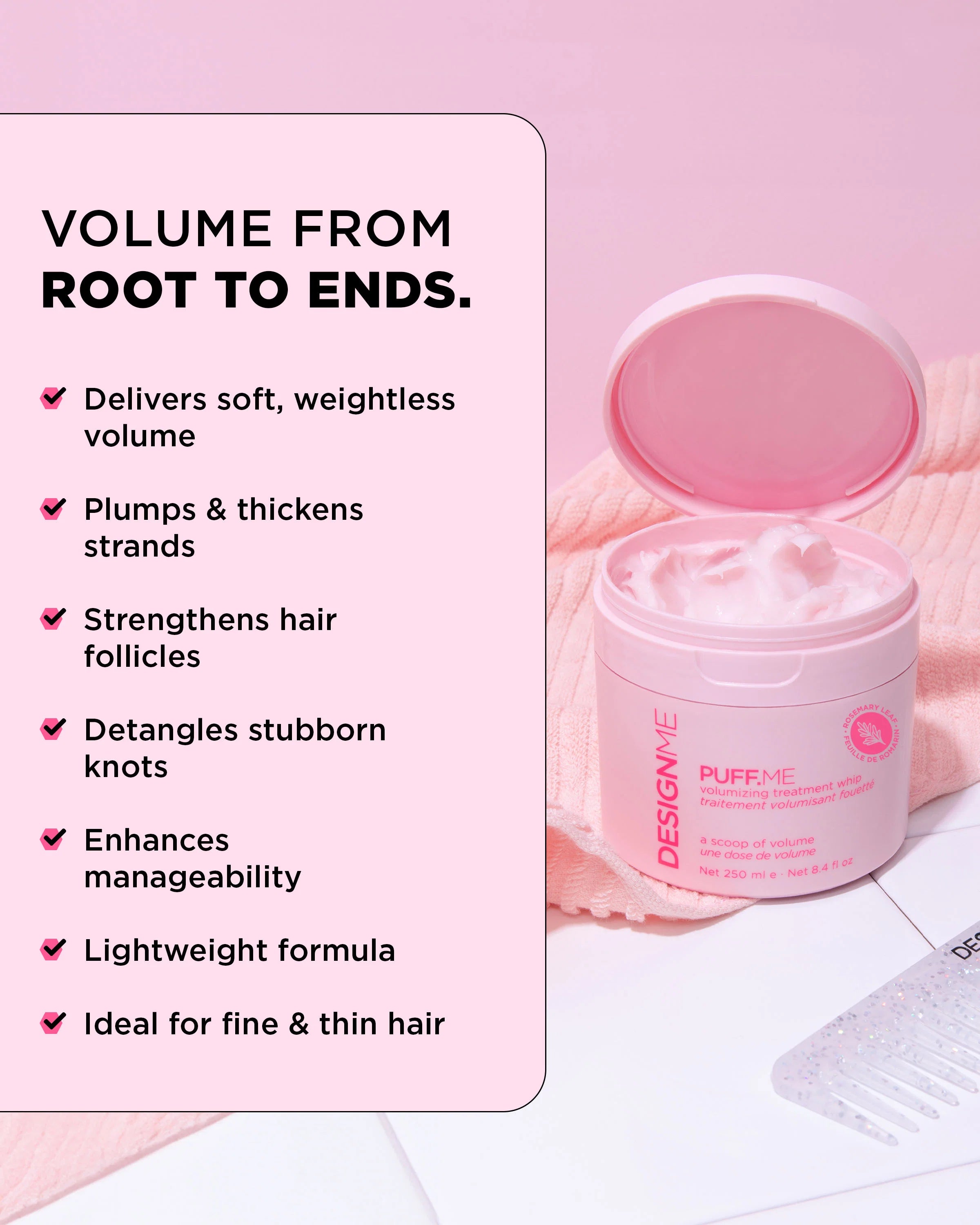 DESIGNME Puff.Me Volumizing Treatment Whip