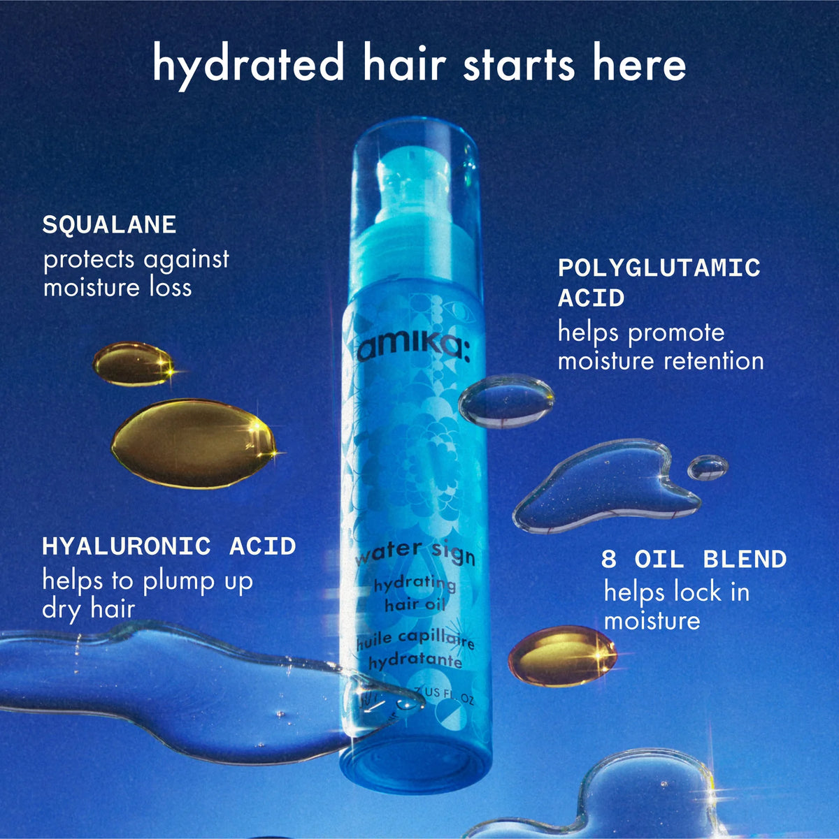 AMIKA Water Sign Hydrating Hair Oil