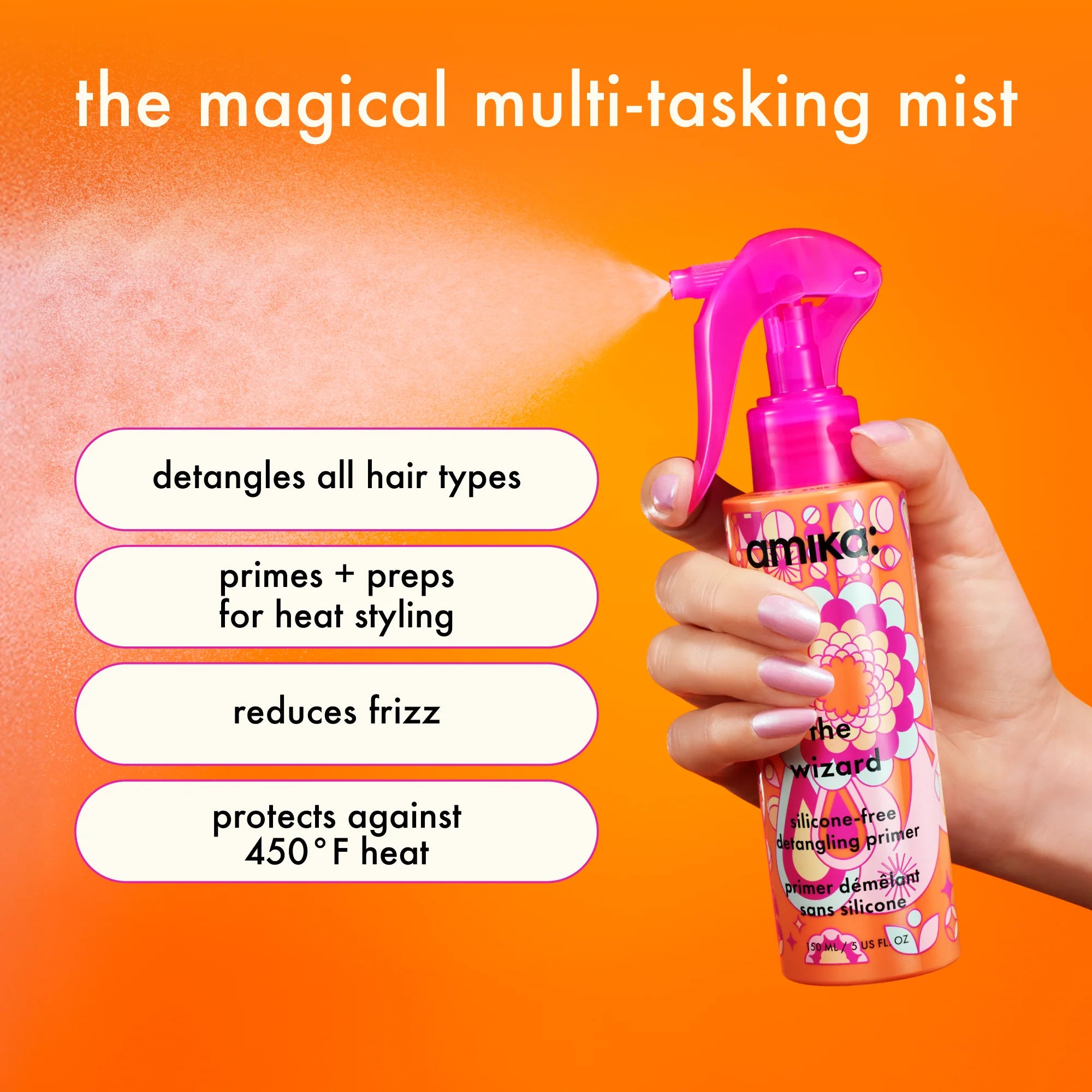 AMIKA The Wizard Silicone-Free Detangling Primer