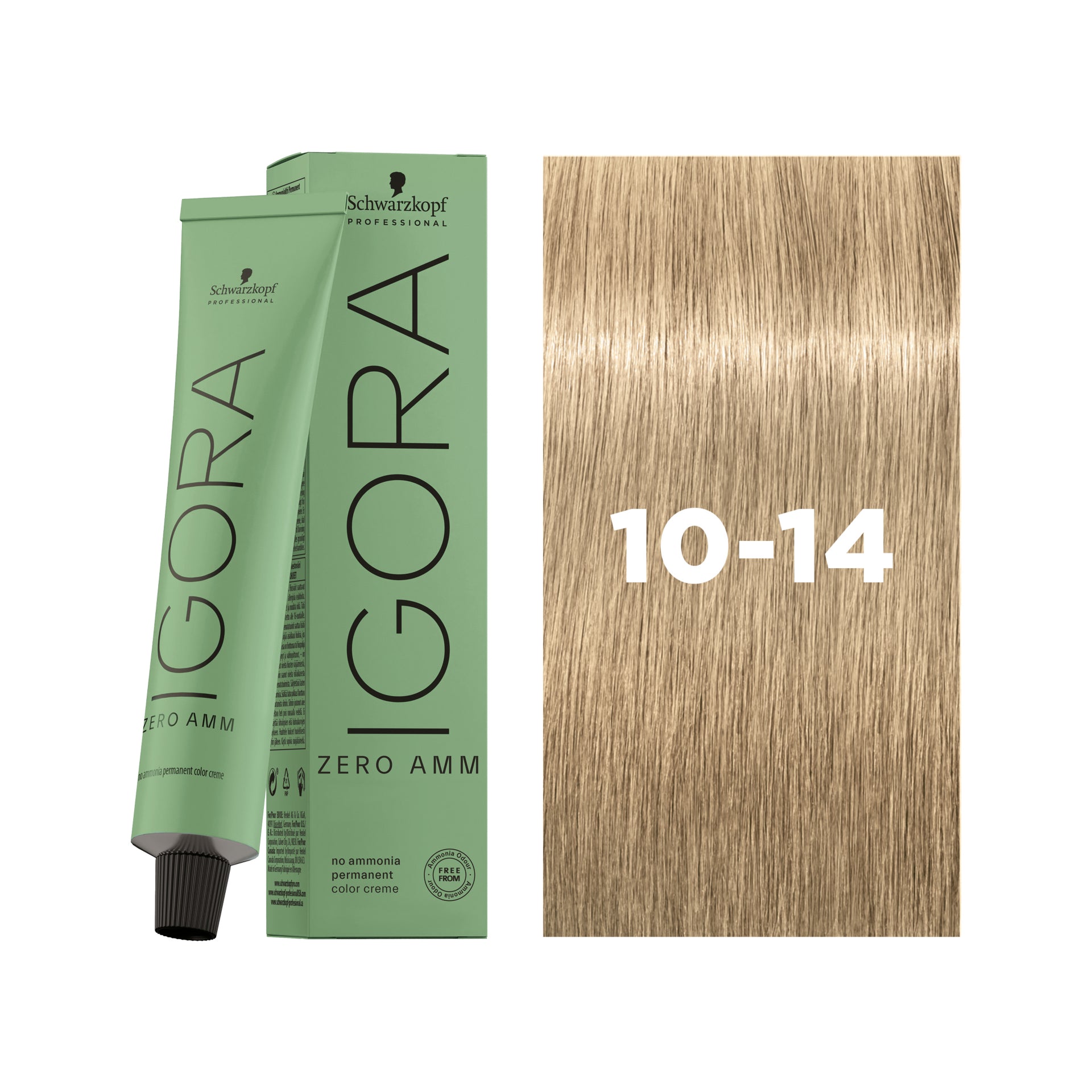IGORA ZERO AMM Ammonia-Free Permanent Color 10-14 Ultra Blonde Cendré Beige