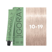 IGORA ZERO AMM Ammonia-Free Permanent Color 10-19 Ultra Blonde Cendré Violet