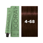 IGORA ZERO AMM Ammonia-Free Permanent Color 4-68 Medium Brown Chocolate Red