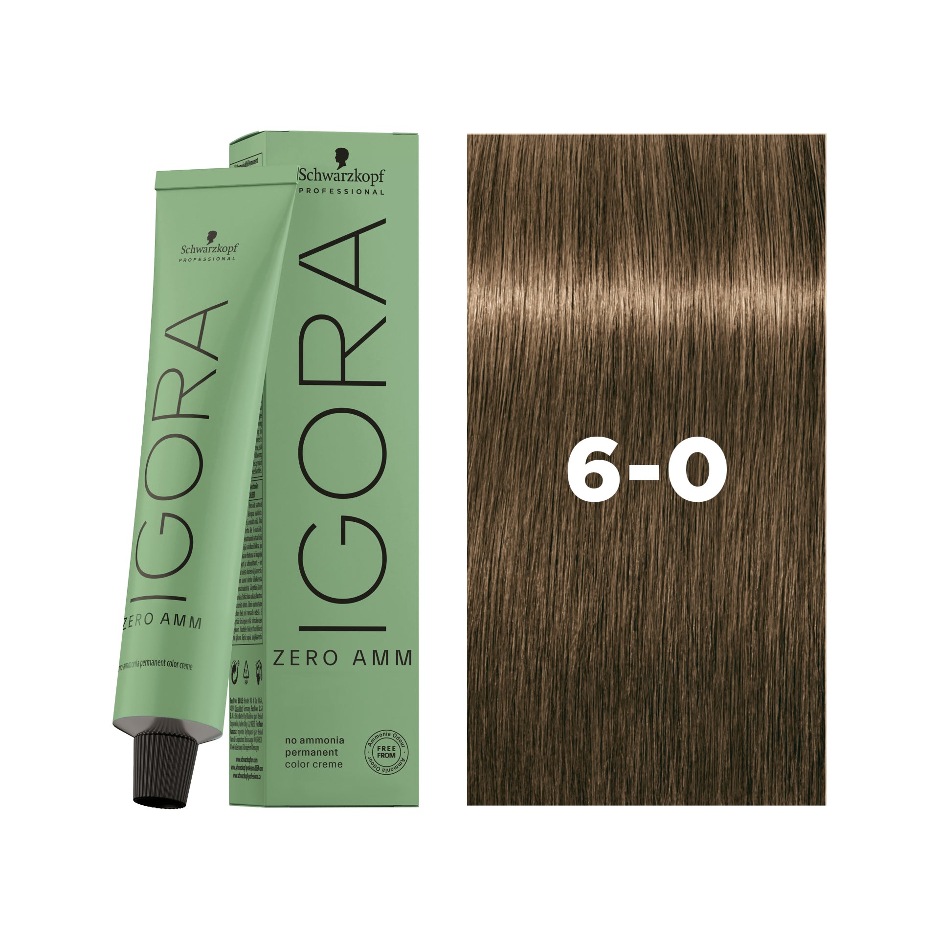 IGORA ZERO AMM Ammonia-Free Permanent Color 6-0 Dark Blonde Natural